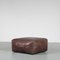 Pouf en Patchwork de Cuir Marron de de Sede, Suisse, 1970s 2