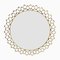 Round Sculptural Brass Mid-Century Style Mirror 1