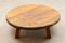 Brutalist Solid Oak Coffee Table. 4