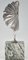 Sculpture de Danseuse Art Déco en Bronze Argenté avec Plumes par H. Molins, 1930s 5