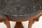 Antique Neoclassical Style Walnut Side Table with Marble Top, Image 7