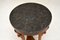 Antique Neoclassical Style Walnut Side Table with Marble Top, Image 8