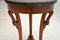 Antique Neoclassical Style Walnut Side Table with Marble Top 6