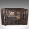 Vintage English Leather Overseas Voyage Trunk, 1930s, Image 6