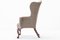 Walnut Wing Chair, 1930s, Image 6