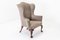 Walnut Wing Chair, 1930s, Image 1