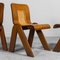 Österreichische Vintage Stühle aus Stroh & Holz, 1960er, 4er Set 2