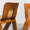 Vintage Austrian Straw & Wood Chairs, 1960s, Set of 4 6