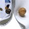 Hand Inlaid Agate & Jasper Sterling Silver Ball Cufflinks from Berca, Image 6