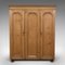 Antique English Pine Three Panel Wardrobe, 1900s 2