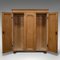 Antique English Pine Three Panel Wardrobe, 1900s 3