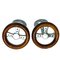 Hand Inlaid Cherry Wood & Sterling Silver Steering Wheel Shaped Cufflinks from Berca 1