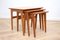 Mid-Century Teak Nesting Tables by Verner Pedersen for Road Table Factory, 1960s, Set of 3, Image 1