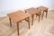 Mid-Century Teak Nesting Tables by Verner Pedersen for Road Table Factory, 1960s, Set of 3, Image 2