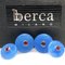 Round Ruby & Blue Jade Gold Cufflinks from Berca 2