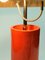 Orange Ceramic, Cane & Chrome Table Lamp, 1970s, Image 4