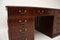 Antique Leather Partners Desk 12