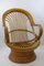 Mid-Century Bambo Swivel Rocking Chair, 1970s, Image 6