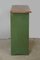 Art Nouveau Hallway Cabinet with Porcelain Inlays and Maritime Painting 11