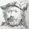 Filippo Mattarozzi, Self-Portrait, Rembrandt, Pencil and Ink 1