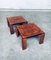 Postmodern Italian Burl Wood Side Table Set, 1970s, Set of 2 6
