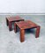 Postmodern Italian Burl Wood Side Table Set, 1970s, Set of 2 8