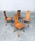 Vintage Belgian Brutalist Pub Café Chair Set by Torck, 1960s, Set of 4 16