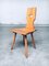 Vintage Belgian Brutalist Pub Café Chair Set by Torck, 1960s, Set of 4 1