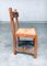 Belgian Brutalist Oak Dining Chair Set, 1960s, Set of 8, Image 16