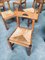 Belgian Brutalist Oak Dining Chair Set, 1960s, Set of 8 8