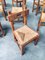 Belgian Brutalist Oak Dining Chair Set, 1960s, Set of 8 10