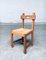 Belgian Brutalist Oak Dining Chair Set, 1960s, Set of 8 1