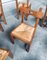 Belgian Brutalist Oak Dining Chair Set, 1960s, Set of 8, Image 9