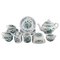 Mulberry Tea Service in Hand-Painted Porcelain from Spode, England, Set of 19, Image 1