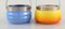 Antique Biscuit Buckets in Mouth-Blown Opal Art Glass, 1900s, Set of 4 6