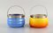 Antique Biscuit Buckets in Mouth-Blown Opal Art Glass, 1900s, Set of 4, Image 4