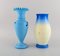 Antike Vasen aus handbemaltem mundgeblasenem Opalglas, 1900er, 4er Set 3