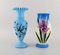 Antique Vases in Hand-Painted Mouth-Blown Opal Art Glass, 1900s, Set of 4 2
