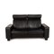 2-Seater Sofa Black Leather Sofa from Stressless 1