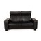 2-Sitzer Sofa Schwarzes Ledersofa von Stressless 1