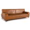 3-Seater B-Flat Brown Leather Sofa from Leolux 9