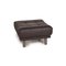 Gray Leather Stool from Rolf Benz, Image 1