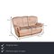 Nevada Cream Leather 3-Seater Sofa from Nieri 2