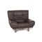 Grey Leather Lounge Chair from Rolf Benz 1