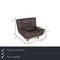 Grey Leather Lounge Chair from Rolf Benz 2