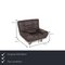 Grey Leather Lounge Chair from Rolf Benz, Image 2