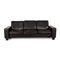 3-Seater Black Leather Sofa from Stressless 1