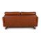 2-Seater Brown Leather Sofa from Gepade 7