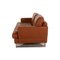 2-Seater Brown Leather Sofa from Gepade 8