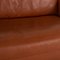 2-Seater Brown Leather Sofa from Gepade 4